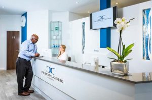 The Dental Centre Bedford reception area